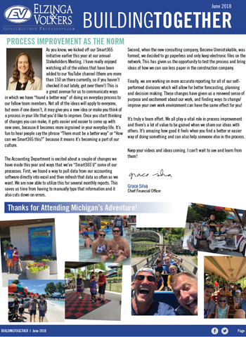 EVCS | Building Together June 2018